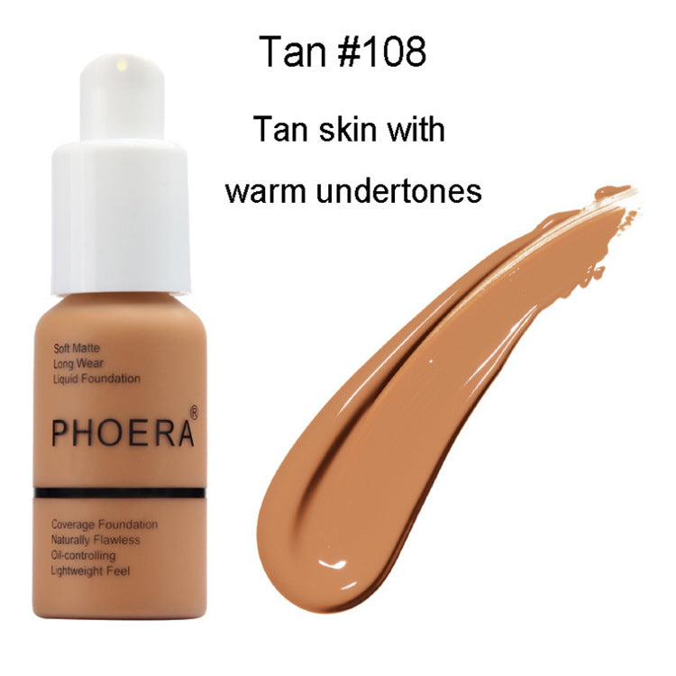 Oil Control Natural Color Matte Concealer Foundation Cream