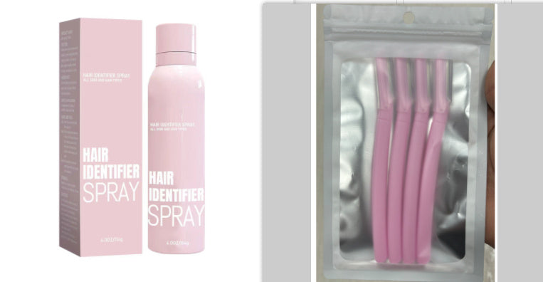 Hair Identifier Spray Set For Face Shaving