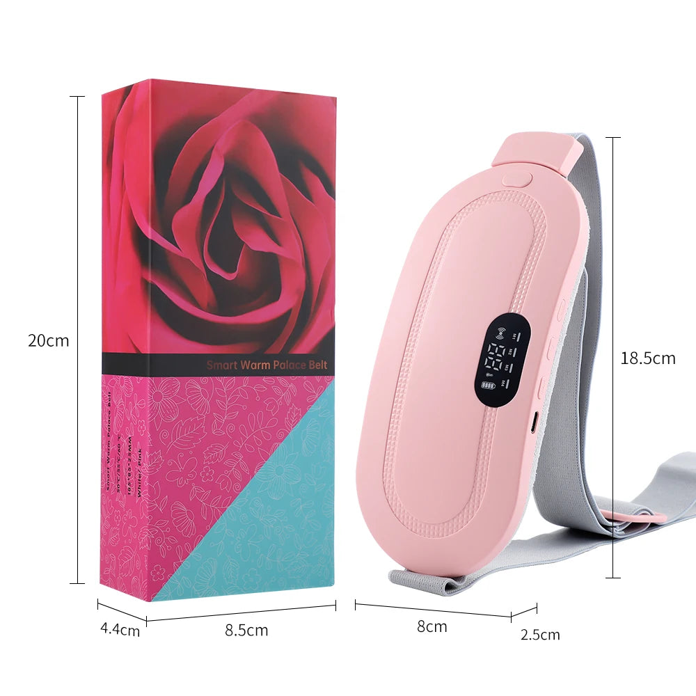 Electric Period Cramp Massager Vibrating Heating Belt