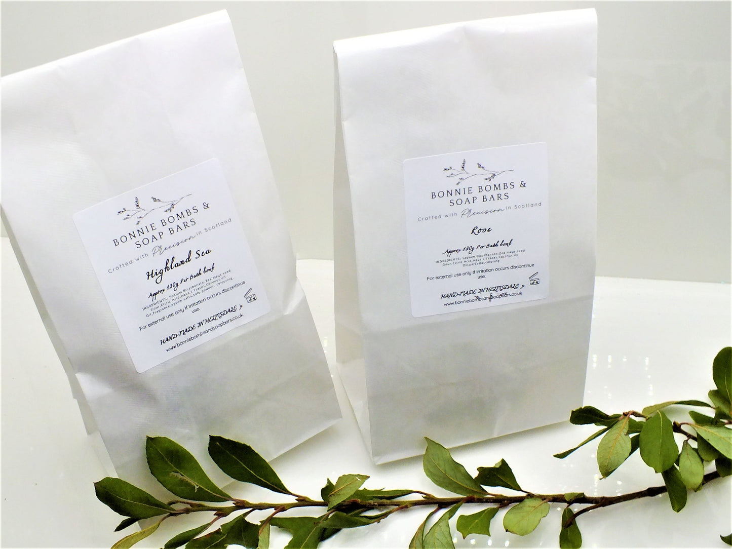 Rose Hip bath bullets, Natural & Naked