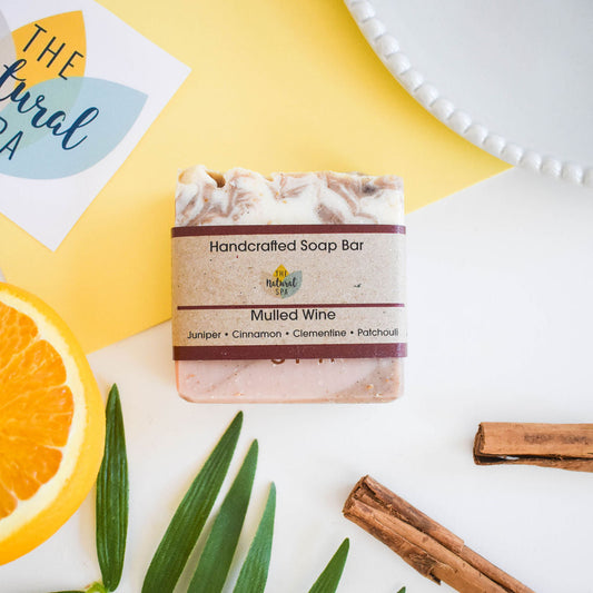 Mulled Wine  Soap Bar -  Juniper, Cinnamon and Orange - 3 different