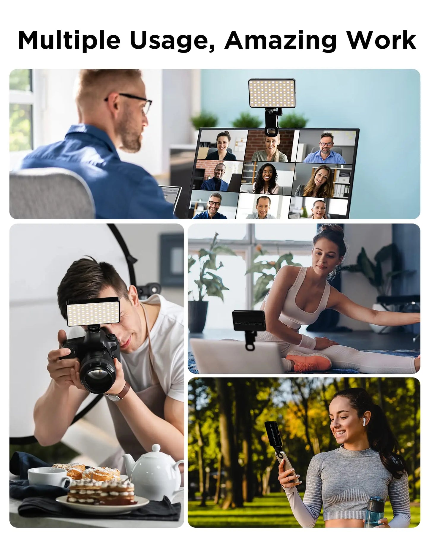 LED Selfie Light 3000Mah 120 LED Rechargeable