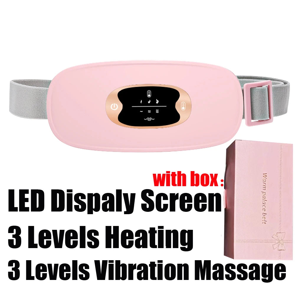 Electric Period Cramp Massager Vibrating Heating Belt