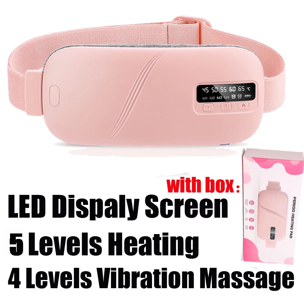 Electric Period Cramp Massager Vibrating Heating Belt