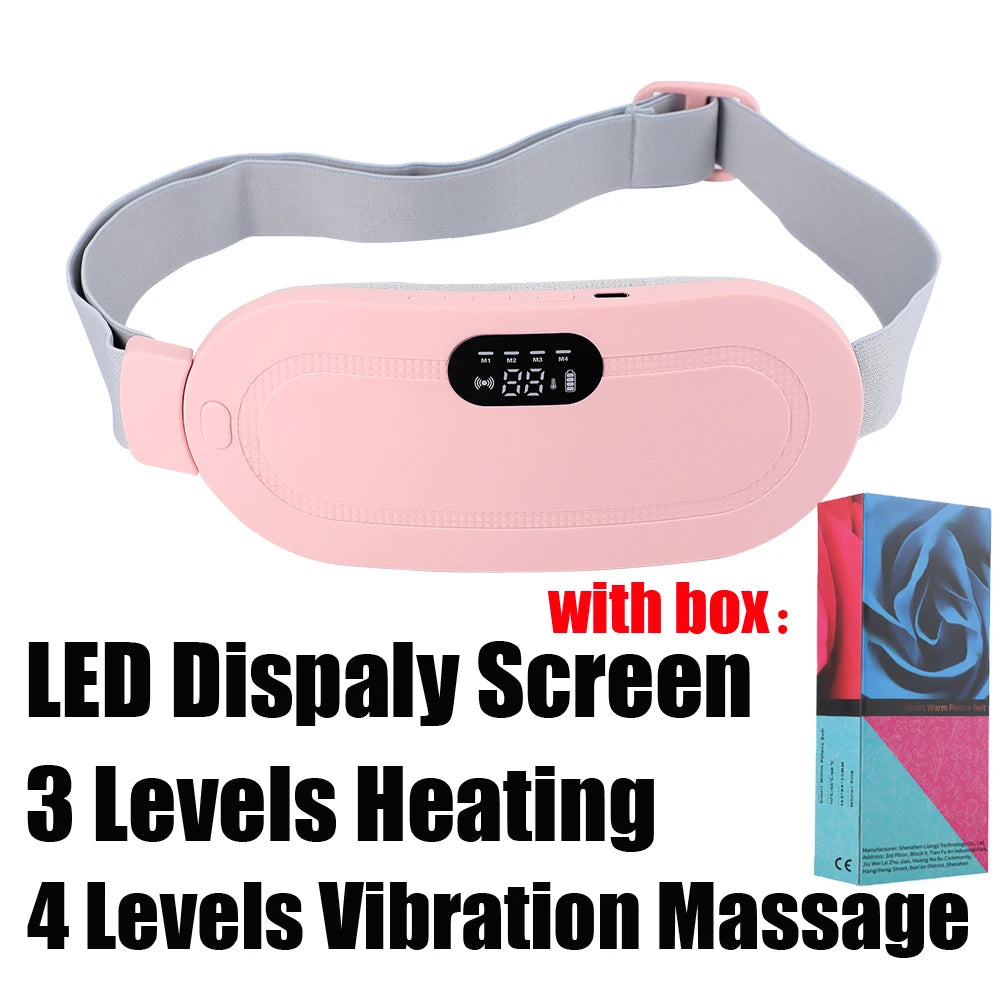Electric Period Cramp Massager Vibrating Heating Belt
