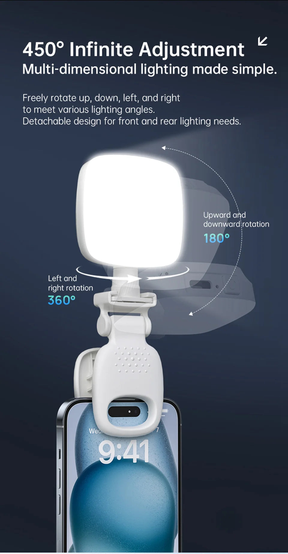 Portable LED Selfie