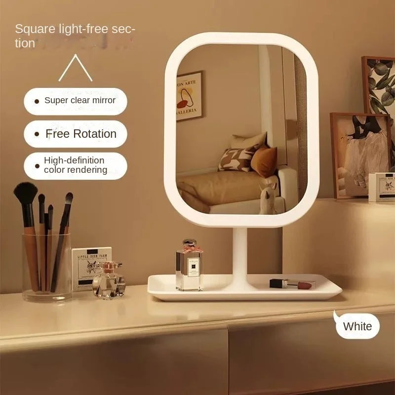 desktop illuminated makeup mirror