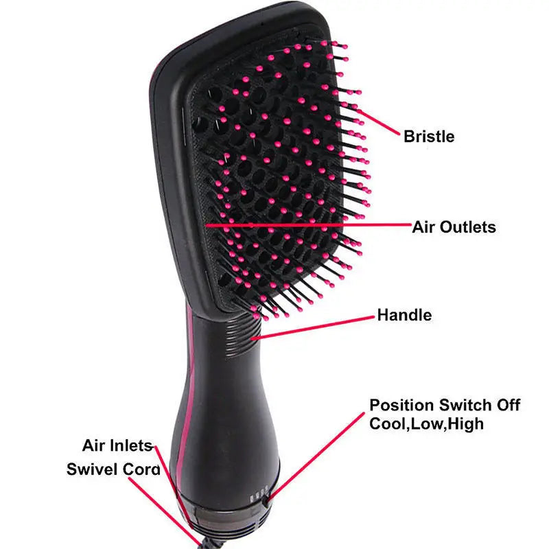 hot air comb hair dryer straightening comb