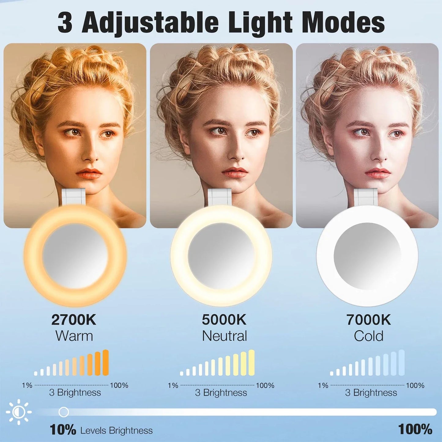 Magnetic Phone Selfie Lights Portable LED
