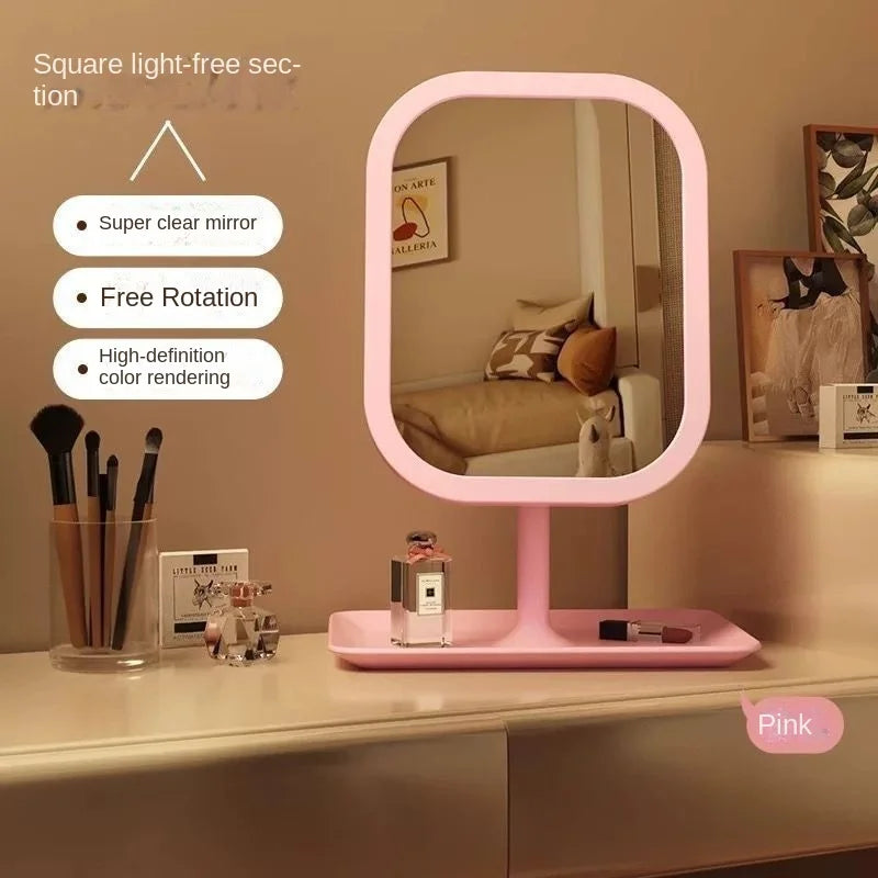 desktop illuminated makeup mirror
