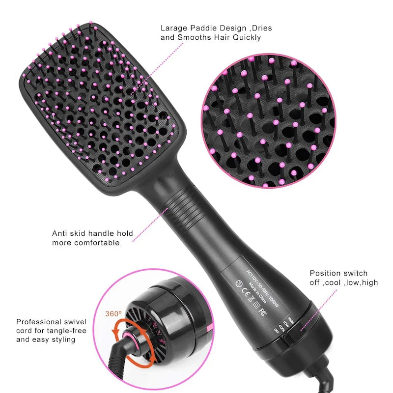hot air comb hair dryer straightening comb