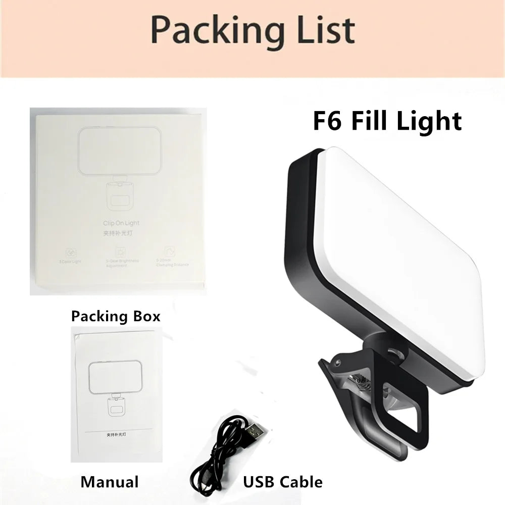 Selfie Light Clip-on LED Light for Phone Tablet Computer