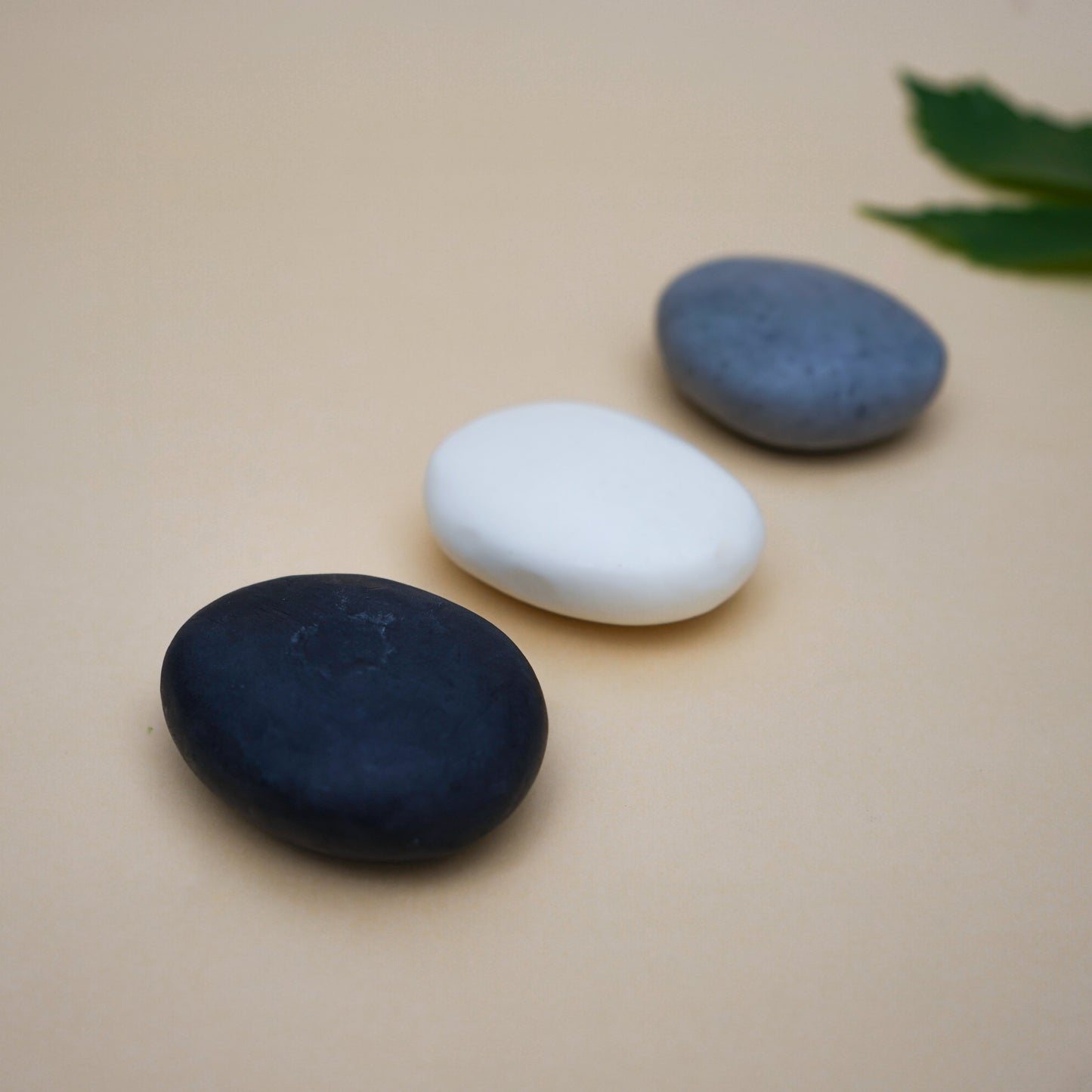 Plain Colour Pebble Soaps