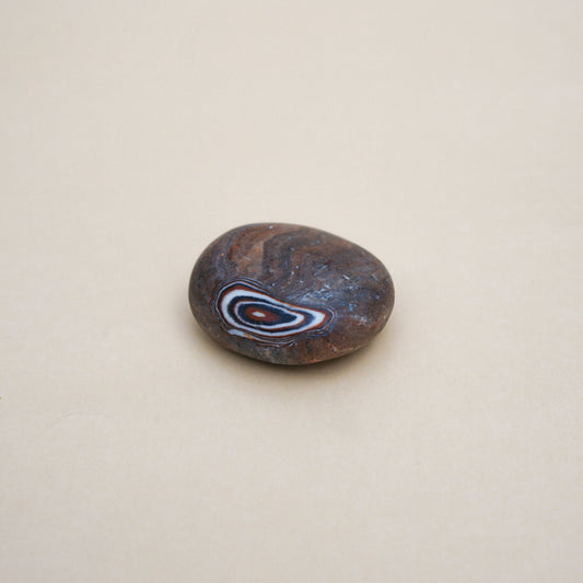 Pebble Soap with Spiral Pattern in Brown