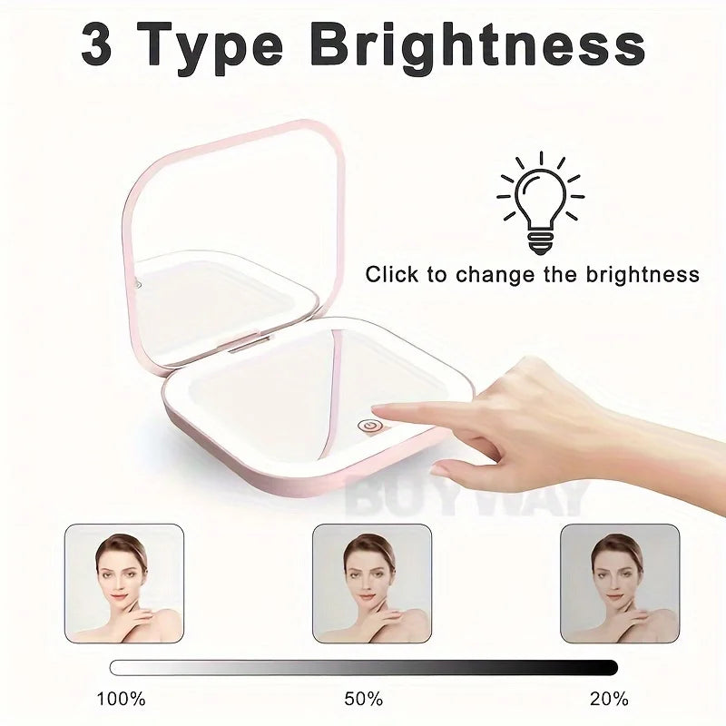 Mini Vanity Makeup Mirror with Lights