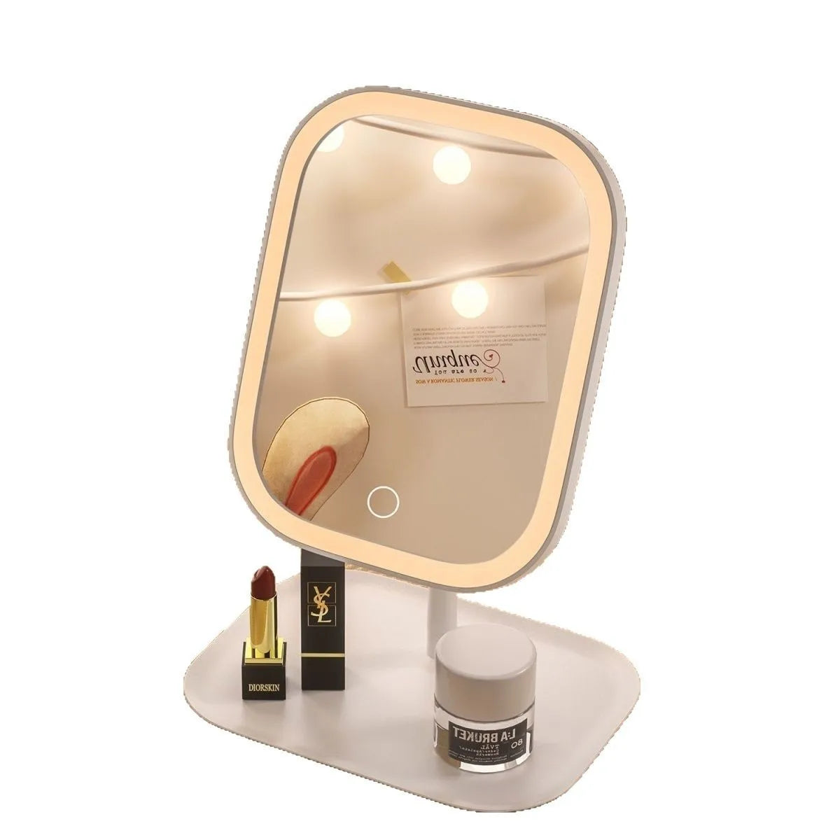desktop illuminated makeup mirror