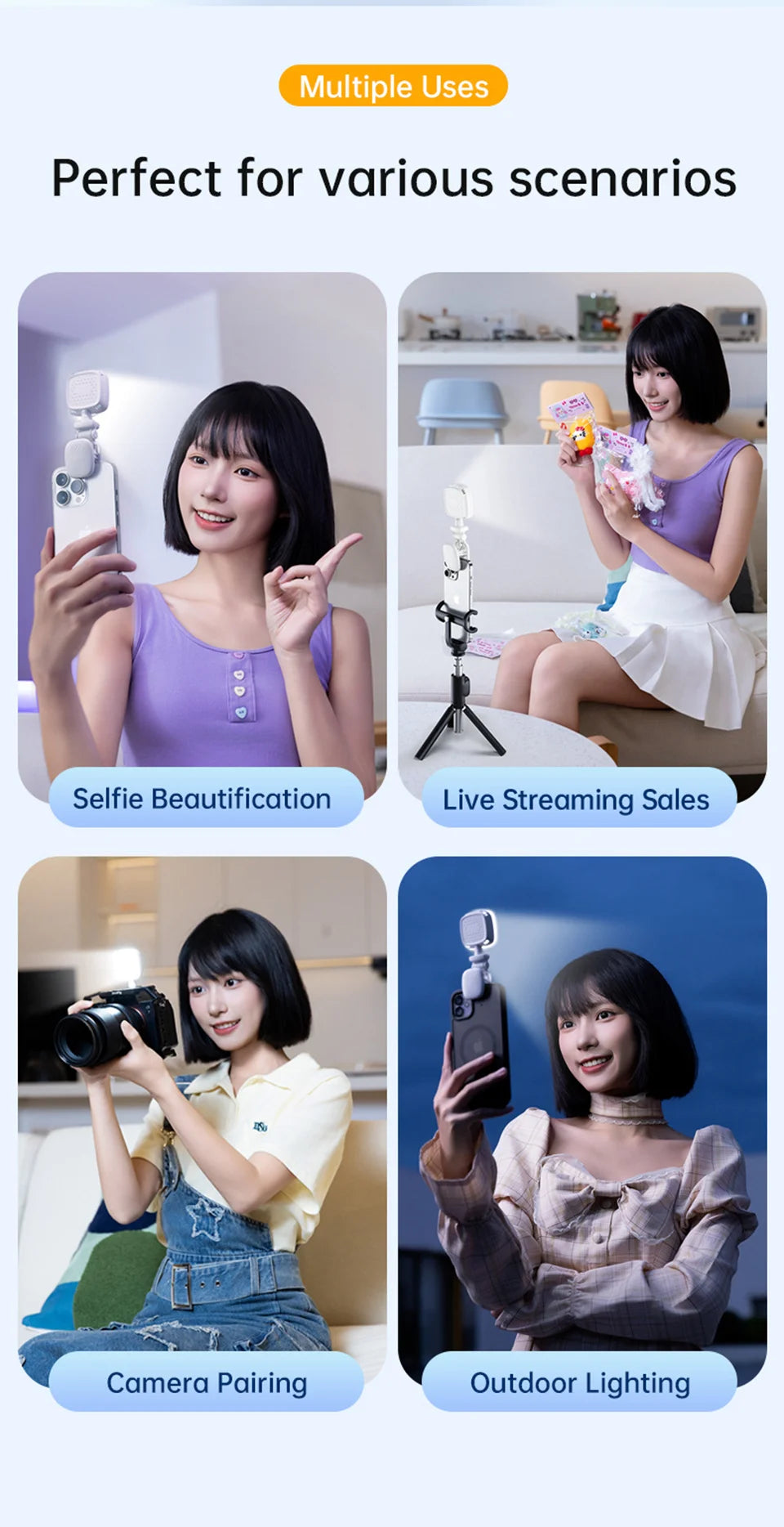 Portable LED Selfie