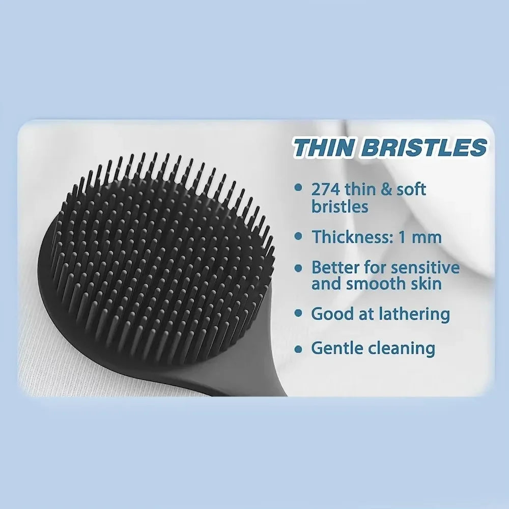 1pc Bath Soft Back Scrubber Brush Bath Shower Sponge for Scrubbing Brush with Handle Exfoliating Scrub Skin Massager Back Washer