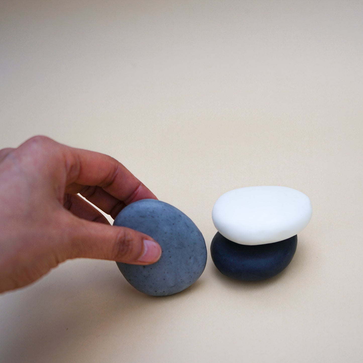 Plain Colour Pebble Soaps