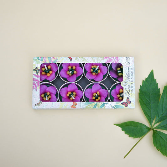 Pink Escallonia Scented Tealights