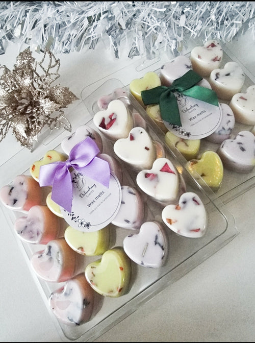 16 heart wax melts
